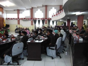 Suasana jalannya Rapat Paripurna Istimewa