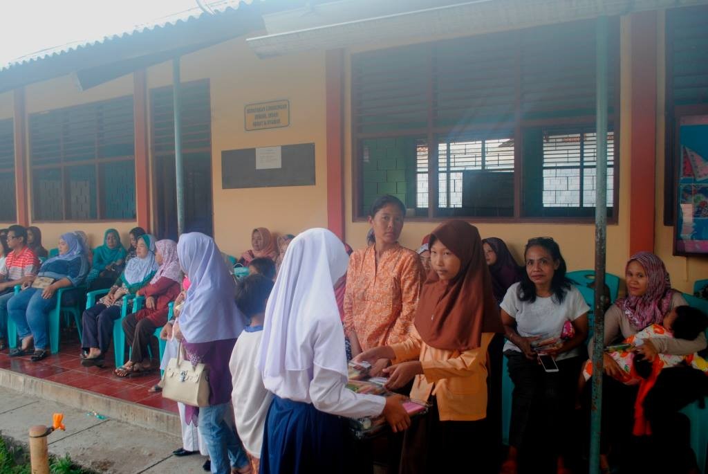 suasana di SMP Ganesausai kegiatan MPLS  Satria