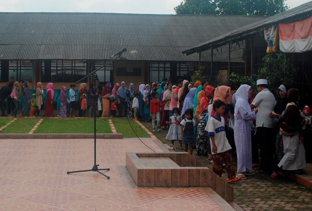 suasana usai kegiatan MPLS di SMP Ganesa Satria