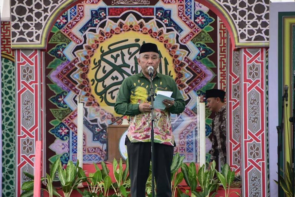 Wali Kota Depok Mohammad Idris membuka Musabaqoh Tilawatil Quran (MTQ) ke-XX Tingkat Kota Depok Tahun 2019 di Lapangan Sepakbola Sawangan, Rabu (30/10/19)