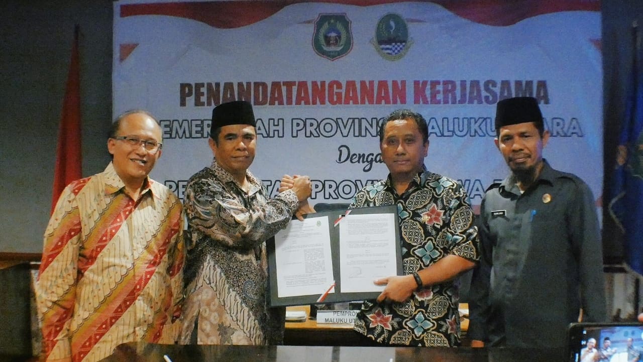 Pemerintah Daerah (Pemda) Provinsi Jawa Barat (Jabar) dan Pemda Provinsi Makulu Utara (Malut) menandatangani 10 Perjanjian Kerja Sama (PKS)
