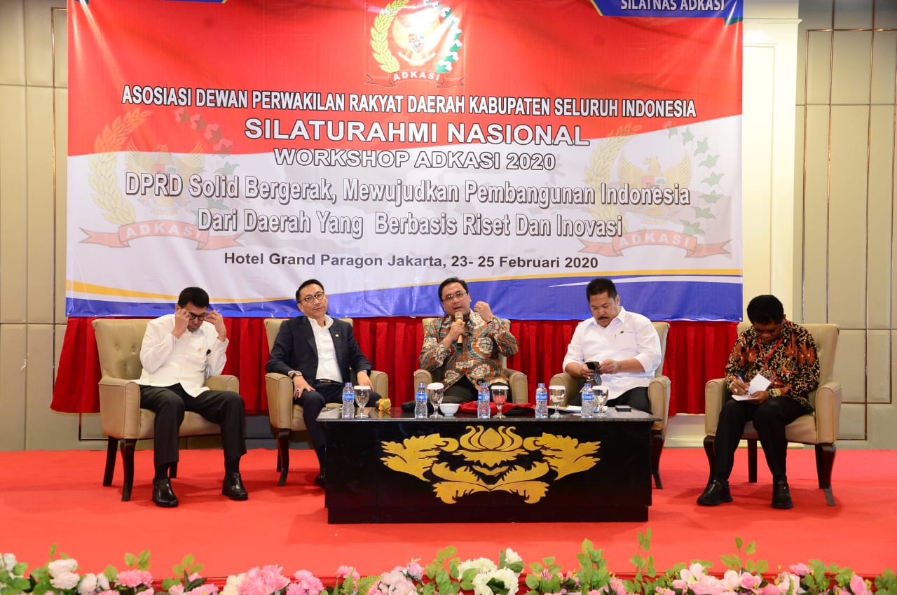 Ketua BPK menjadi narasumber dalam acara Silaturahmi Nasional Asosiasi Dewan Perwakilan Rakyat Daerah Kabupaten Seluruh Indonesia di Jakarta.