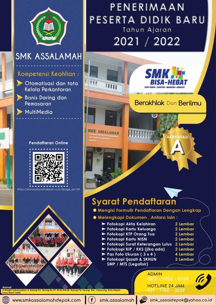 Smk Assalamah Depok Membuka Pendaftaran Siswa Baru Tahun Pelajaran 2021 