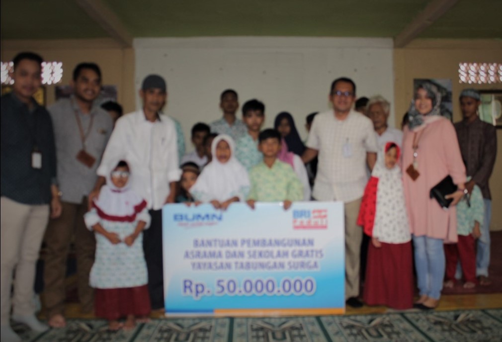 BRI SALURKAN BANTUAN PEMBANGUNAN ASRAMA DAN SEKOLAH TUNA NETRA