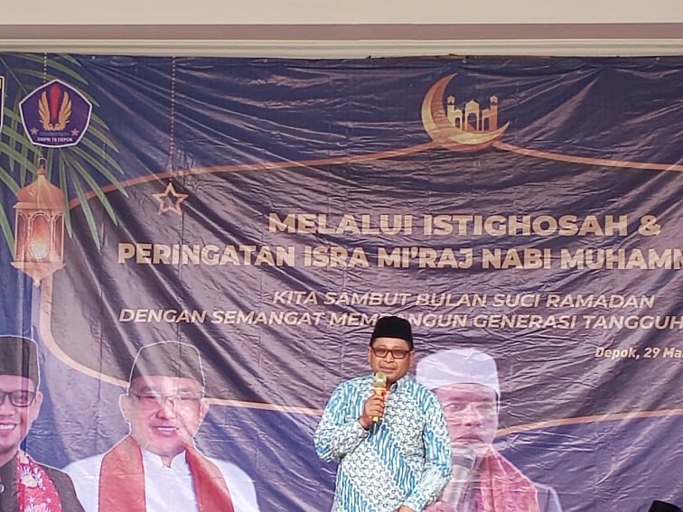 Wakil Wali Kota Depok Bersama Kadisdik Hadiri Peringatan Isra Miraj