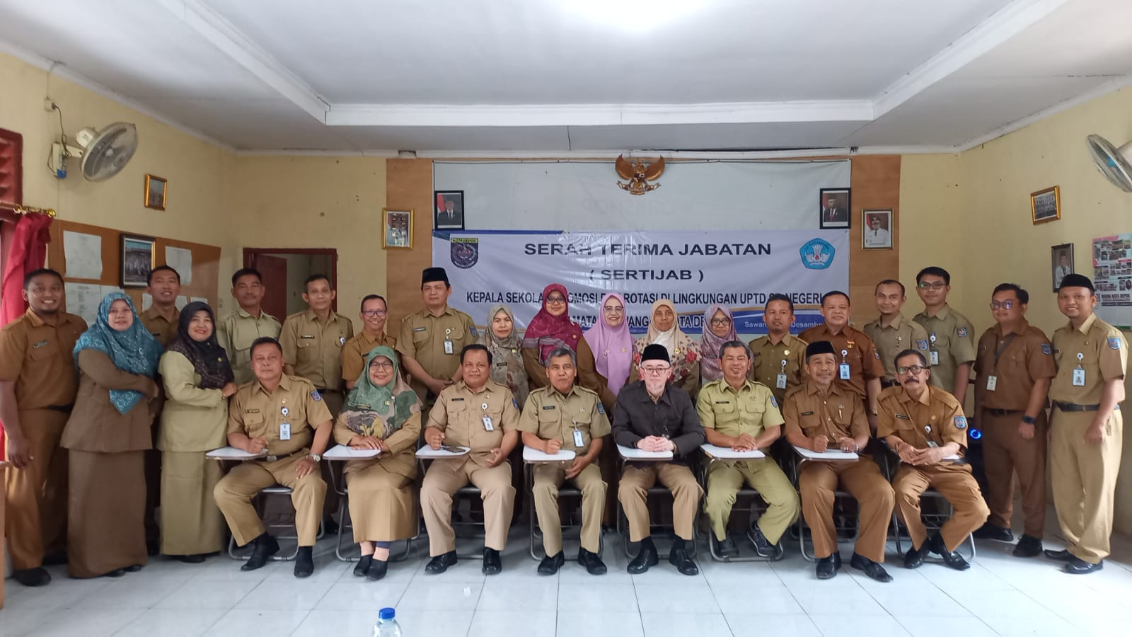 Sertijab Kepala Sekolah SDN Se Kecamatan Sawangan, Ini Kata Sekdis Sutarno