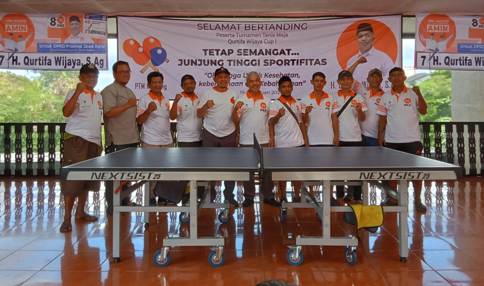 60 Team Persatuan Tenis Meja se Kota Depok Ikuti Turnamen Tenis Meja Qurtifa Wijaya Cup I 2024