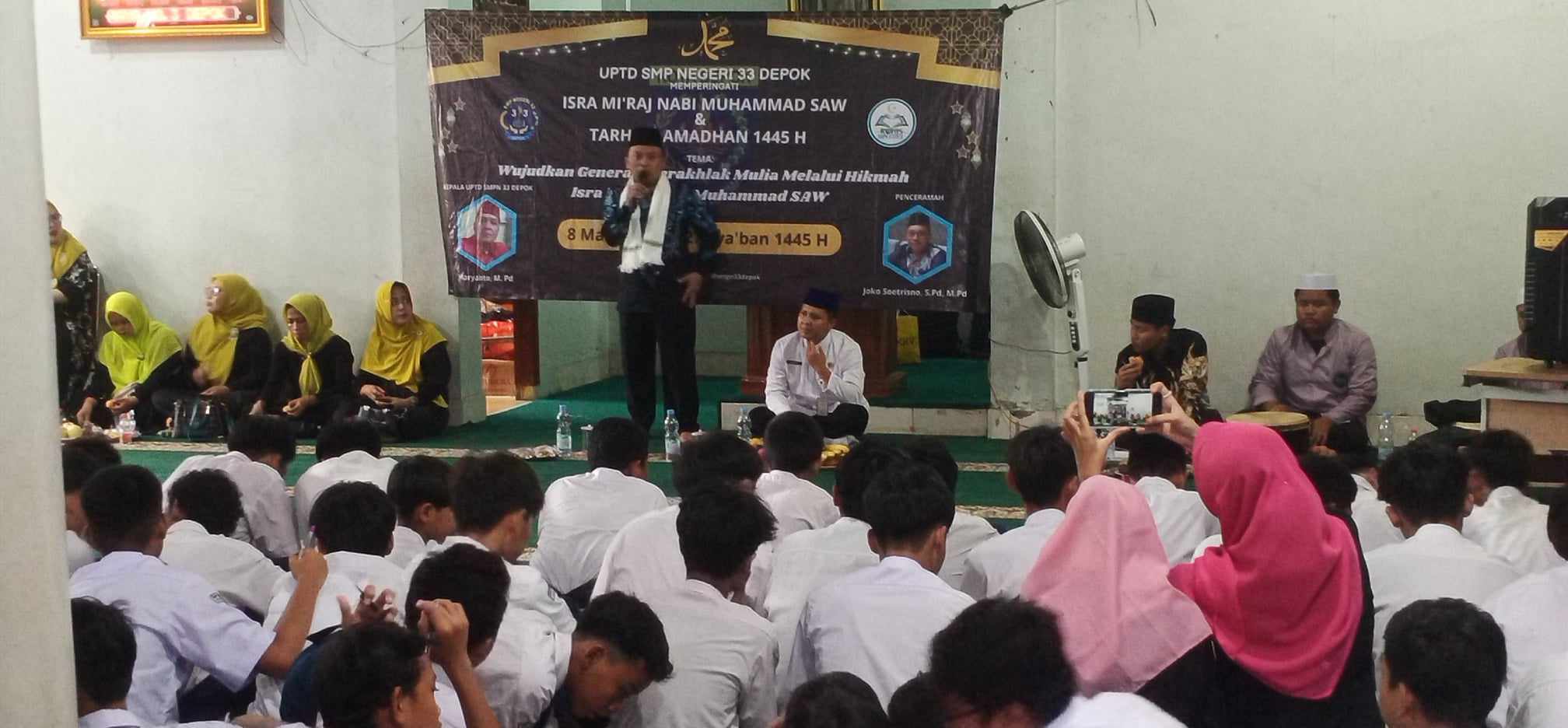 SMP Negeri 33 Depok Gelar Isra Mi’raj Nabi Muhammad SAW dan Tarhib Ramadhan 1445 H