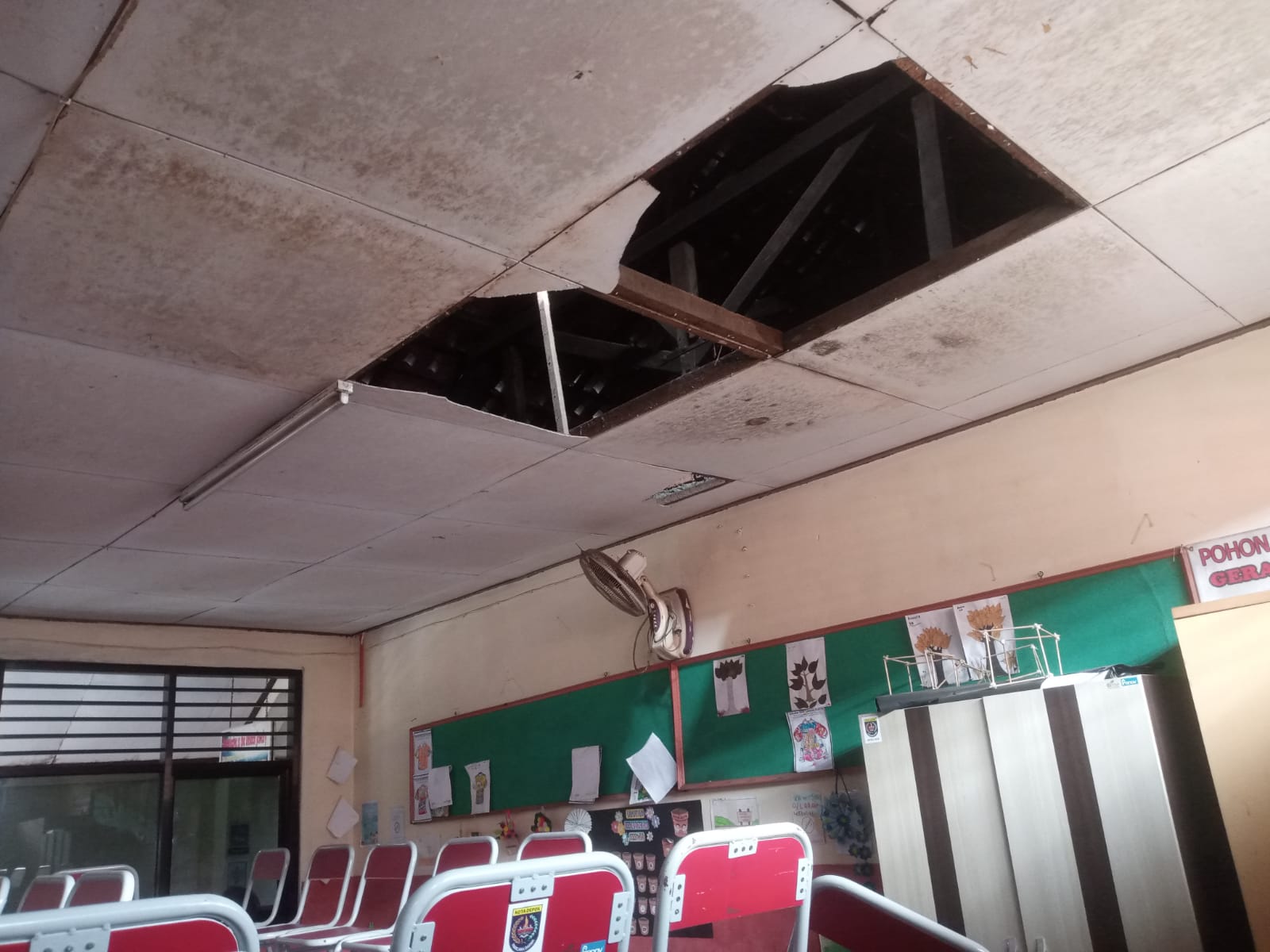 Ruang Kelas Rusak, Pelaksanaan ASA di SDN Harjamukti 02 Dibagi Tiga Sesi