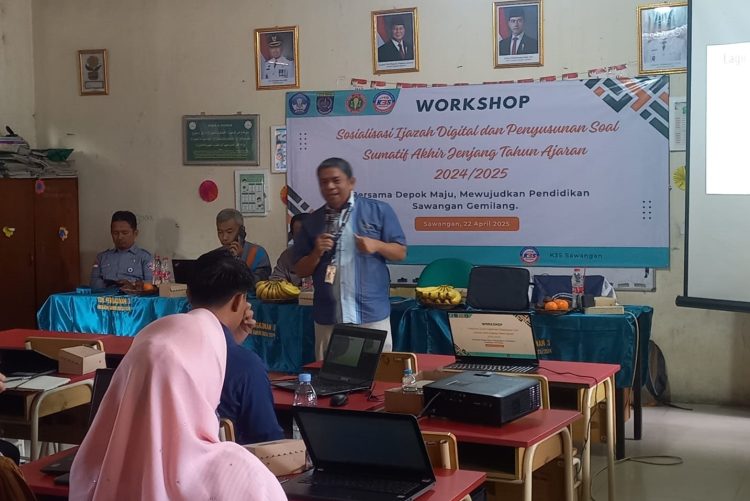 PGRI dan K3S Kecamatan Sawangan Gelar Workshop Sosialisasi Ijazah Digital dan Penyusunan Soal SAJ 2024/2025