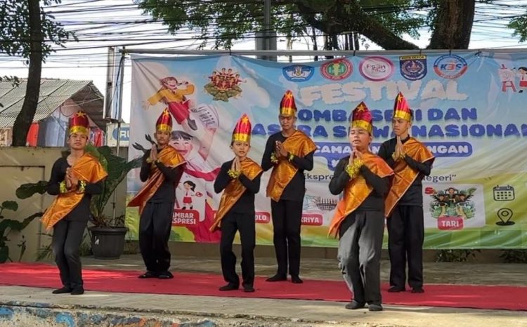 Siswa SDN Sawangan 01 Ikuti Ujian Praktik Seni Tari untuk Pengambilan Nilai Ijazah