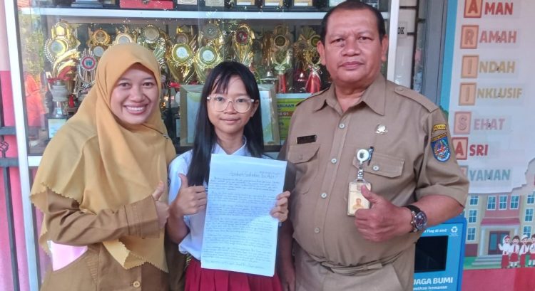 Nasya Azzahra, Siswi SDN Cinere 1 Juara 3 Lomba Menulis Cerpen Tingkat Kota Depok