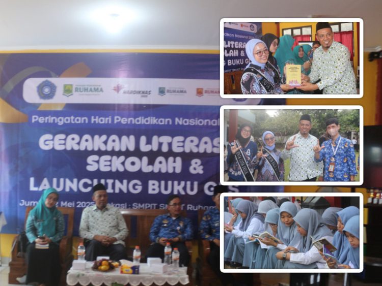 Anggota DPRD Depok H. Bambang Sutopo Luncurkan Buku Gerakan Literasi Sekolah di Momen Hardiknas 2025