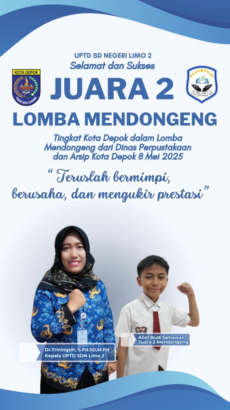 Dongeng Antarkan Alief SDN Limo 2 Sabet Juara 2 Tingkat Kota Depok