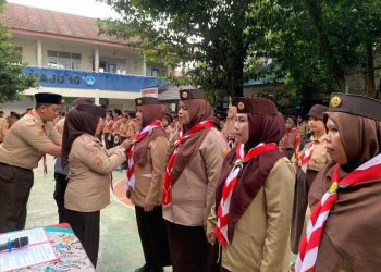 Ketua Mabigus dan Pengurus Gudep SDN Sukamaju 10 Resmi Dilantik