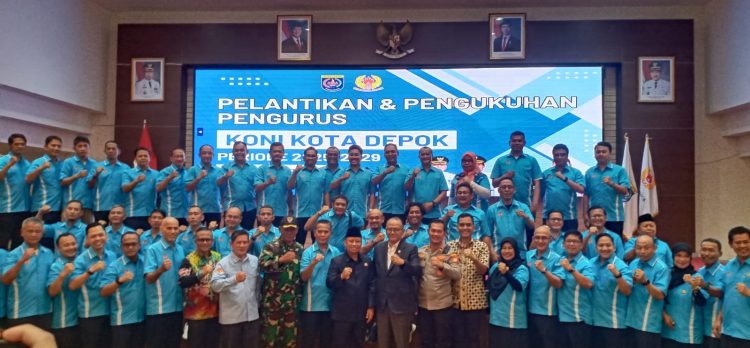 KONI Depok Dilantik, Pemkot Targetkan Prestasi Lebih Tinggi di Porprov Jabar