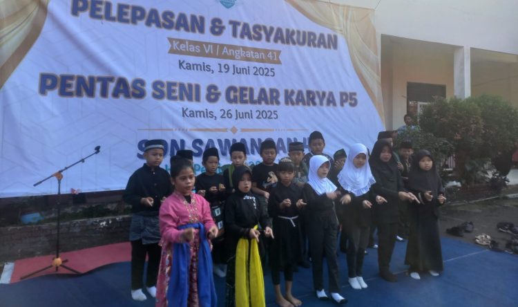 Akhiri Tahun Ajaran, SDN Sawangan 04 Gelar Pelepasan Siswa, Pentas Seni, dan Pameran Karya P5