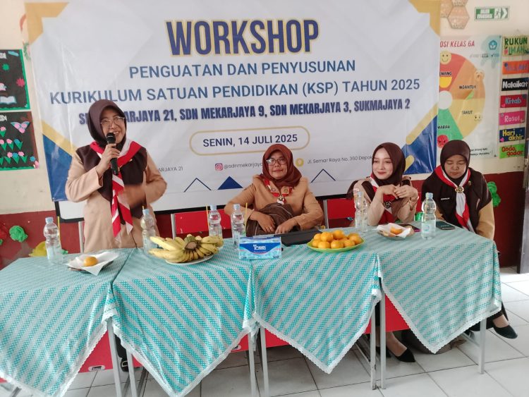 28 Guru dari Empat SDN di Sukmajaya Ikuti Workshop Kurikulum Satuan Pendidikan