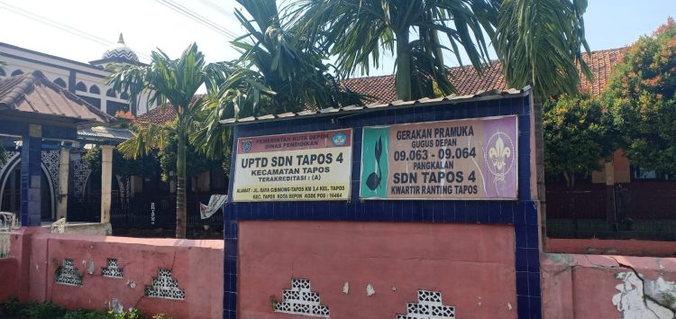 SDN Tapos 4 akan Direnovasi, Kegiatan Belajar Mengajar Sementara Dipindahkan ke SDN Tapos 3
