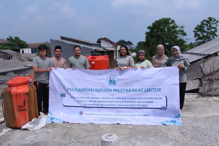 Dosen dan Mahasiswa Teknik Sipil PNJ Kembangkan Sistem Pengelolaan Air Tanah di Pesantren Ashhaburratib Al Madani Beji-Depok