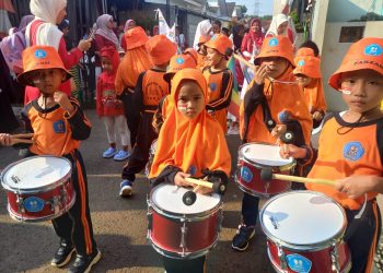 PAUD Mentari Muslim Meriahkan HUT ke-80 RI dengan Karnaval Drumband dan Aneka Lomba