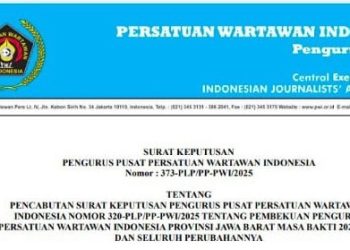 Akhiri Dualisme, PWI Pusat Pulihkan Kepengurusan Sah PWI  Jawa Barat