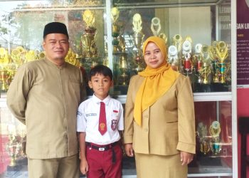 Siswa SDN Tapos 4, Aditiya Agung Pratama Juara 1 FTBI Kota Depok