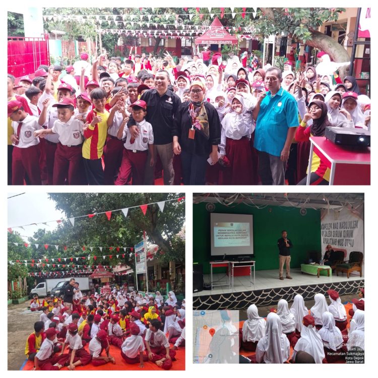 Cegah Narkoba Sejak Dini, Siswa SDN Baktijaya 5 Dapat Penyuluhan dari DPW GMDM Sukmajaya