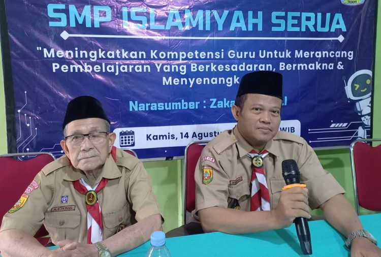 Pembina Gudep SMP Islamiyah Serua Ajak Siswa Hidupkan Nilai Dasa Darma Pramuka