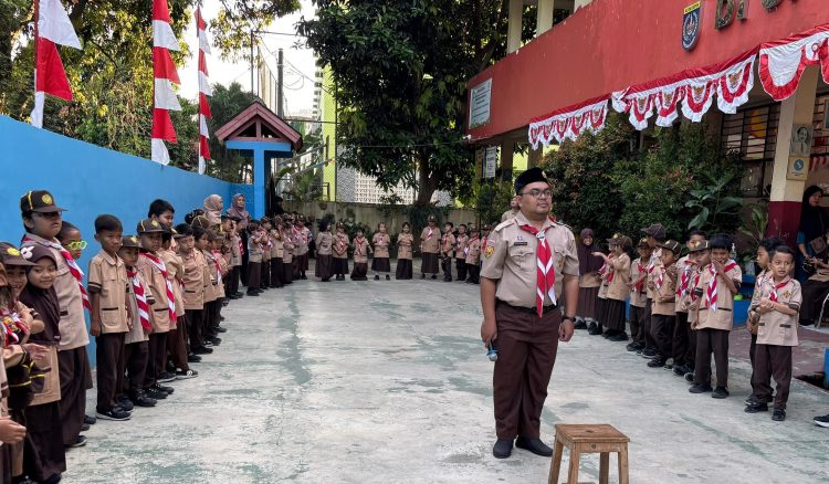 SD Negeri Depok 5 Gelar Pesta Siaga dan Perjusa dalam Rangka HUT Pramuka ke-64