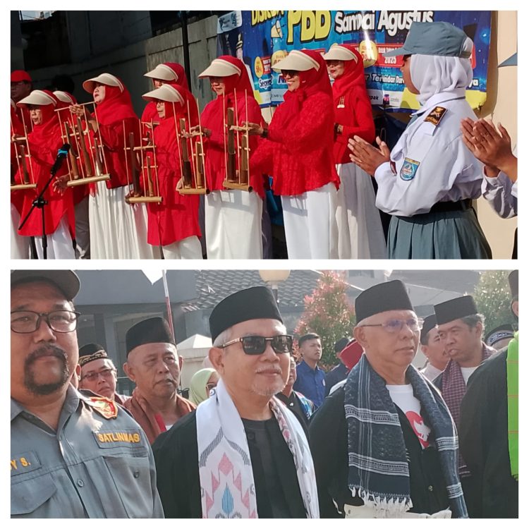 Lurah Abadijaya Soroti Permasalahan Sampah dan Manusia Silver dalam Upacara HUT ke-80 RI