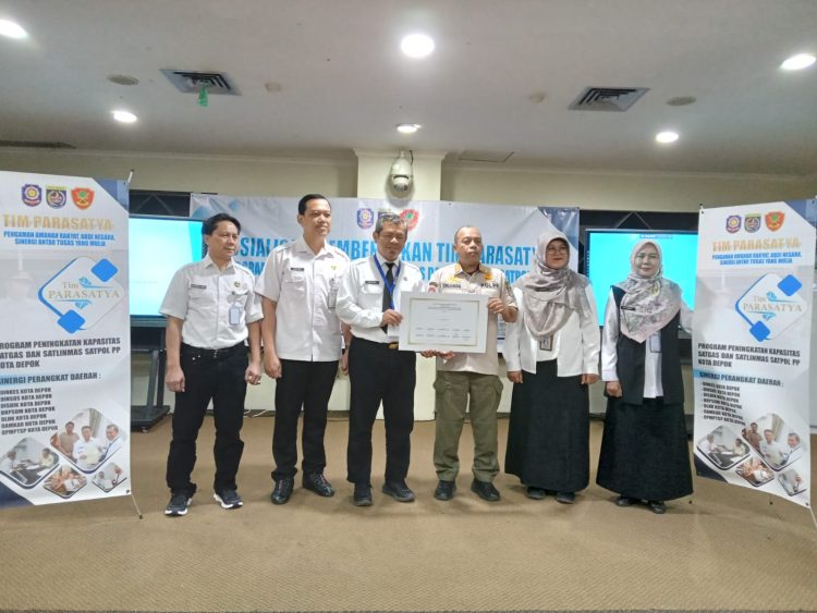 Satpol PP Depok Kukuhkan Tim Parasatya, Perkuat Penegakan Perda dan Sinergi Antar-OPD