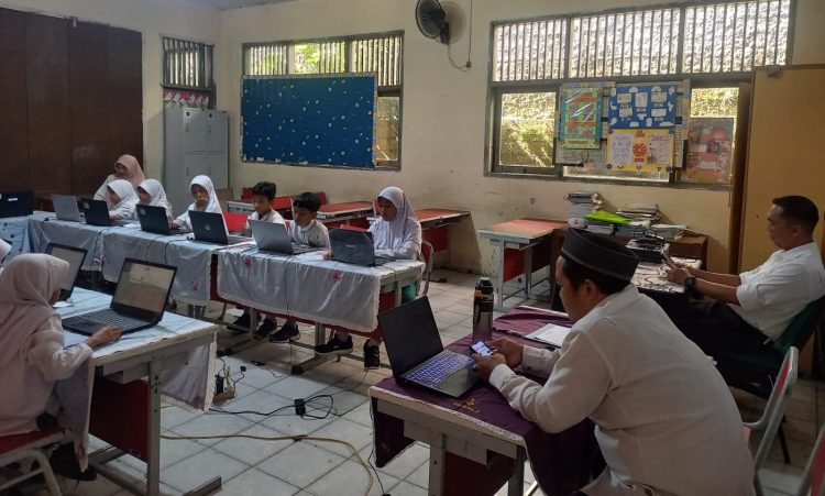 SDN Sawangan 05 Gelar Gladi Bersih ANBK dan Latihan Upacara untuk Siswa Kelas 5 dan 6