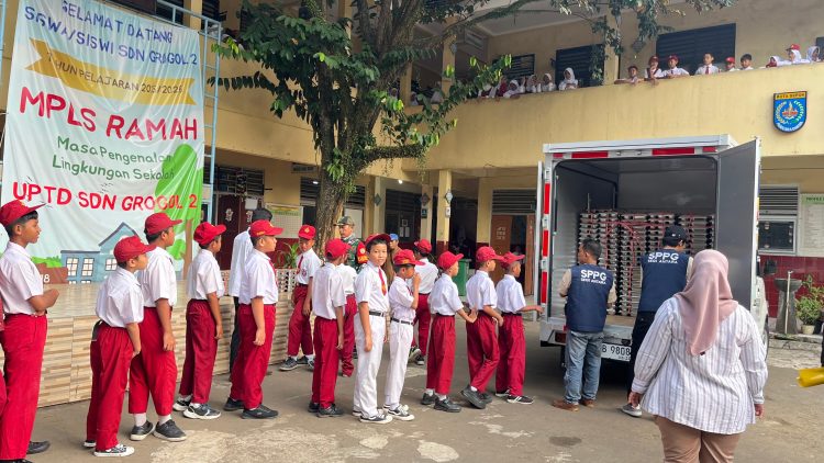 Ratusan Siswa SDN Grogol 2 Depok Antusias Sambut Program Makan Bergizi Gratis