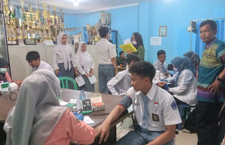 SMK An Nur Gandeng Dinkes dan Puskesmas Cek Kesehatan Siswa