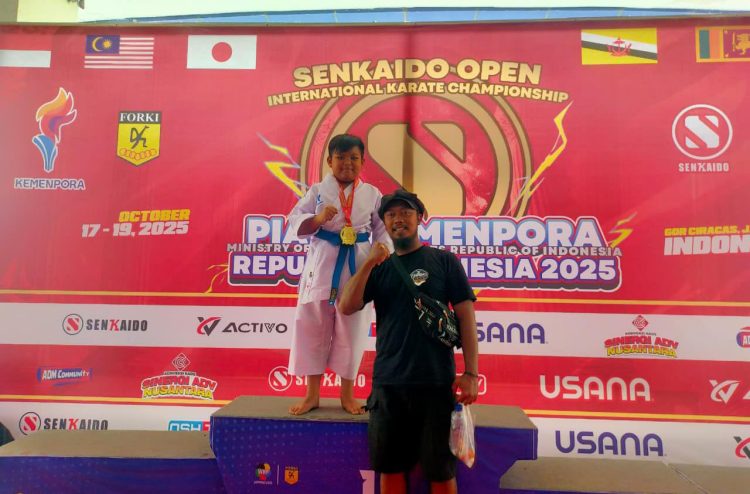 Siswa SD Islam Daruttawa Pitara Depok Sabet Emas di Senkaido Open 2025