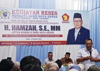 Anggota DPRD Depok Hamzah Sosialisasikan Program RSSG di Sukamaju, Cilodong