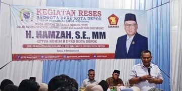 Anggota DPRD Depok Hamzah Sosialisasikan Program RSSG di Sukamaju, Cilodong