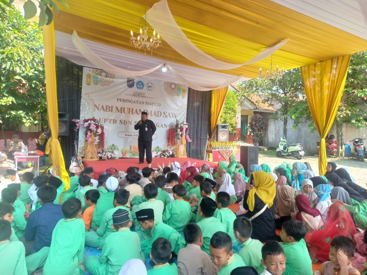 Siswa SDN Sawangan 02 Antusias Ikuti Acara Maulid Nabi Muhammad SAW