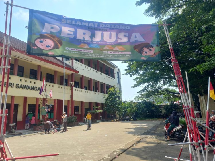 Siswa Kelas 5 dan 6 SDN Sawangan 01 Antusias Ikuti Kegiatan Perjusa