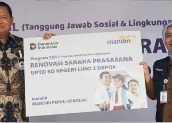 SDN Limo 2 Depok Terima Bantuan Renovasi Sekolah dari Program CSR “Mandiri Peduli Sekolah”