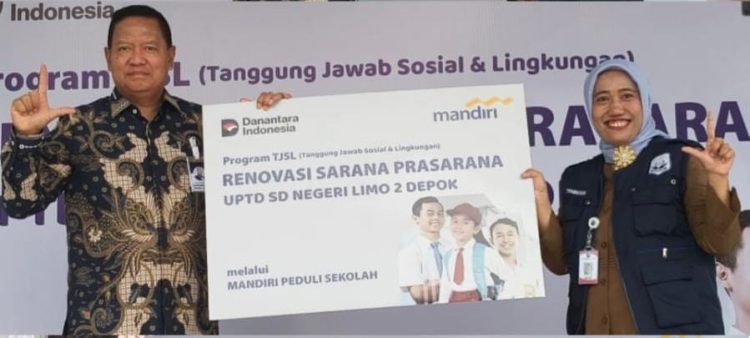 SDN Limo 2 Depok Terima Bantuan Renovasi Sekolah dari Program CSR “Mandiri Peduli Sekolah”