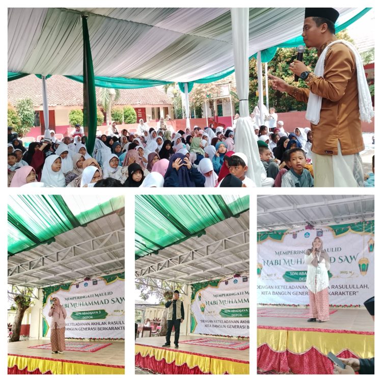 SDN Abadijaya 3 Gelar Maulid Nabi: Teladani Sifat Malu dan Cinta Kebersihan