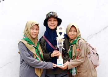 SMP Muhammadiyah 29 Cinangka Juara 1 Lomba Semaphore di Kemah Akbar Hizbul Wathan Depok
