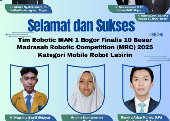 Tim Robotik MAN 1 Bogor Lolos ke Grand Final Kompetisi Nasional MRC 2025