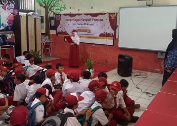 Siswa SDN Bedahan 03 Antusias Ikuti Lomba Sumpah Pemuda dan Bulan Bahasa