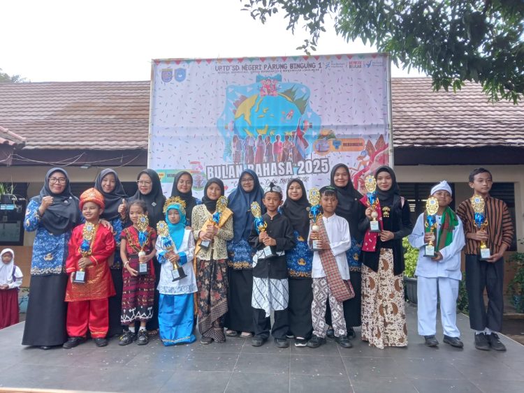 48 Siswa SDN Parung Bingung 1 Ikuti Lomba Literasi Bulan Bahasa 2025