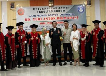 Dr. Rd. Yudi Anton Rikmadani Ungkap Rasa Syukur Usai Raih Gelar Doktor Ilmu Hukum dari Universitas Negeri Jambi