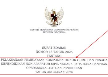 Kemendikdasmen Terbitkan Aturan Baru: Honor Non-ASN Bisa Dibayar dari Dana BOS 2025