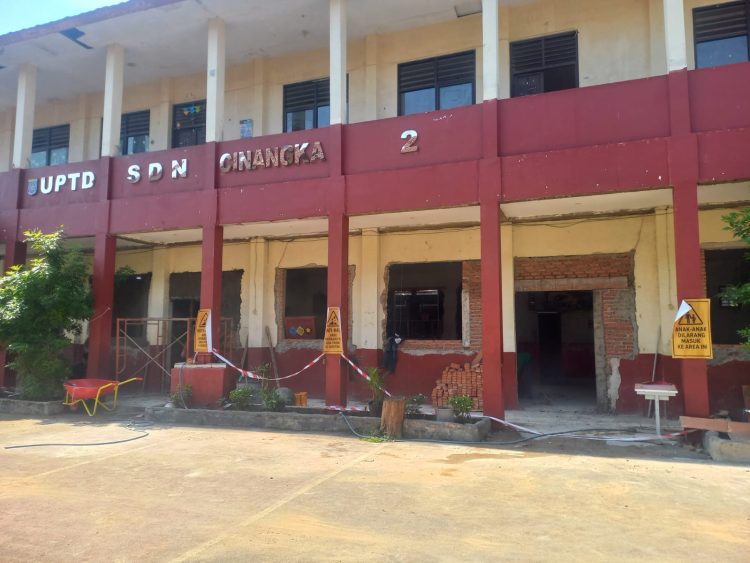 SDN Cinangka 02 Terapkan Belajar dari Rumah Selama Revitalisasi Gedung Sekolah